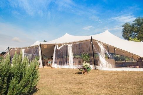 Our wedding tent